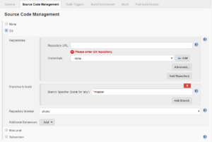 poll scm source code management empty