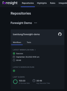 repositories status