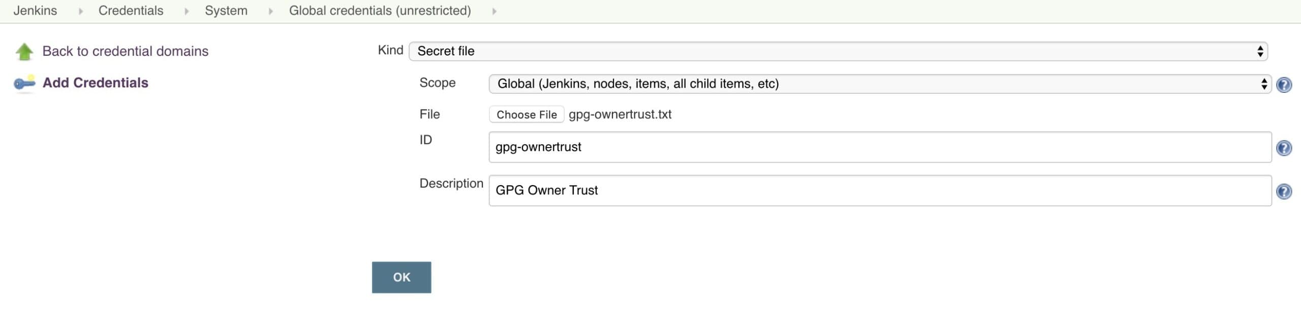 git secret jenkins owner trust