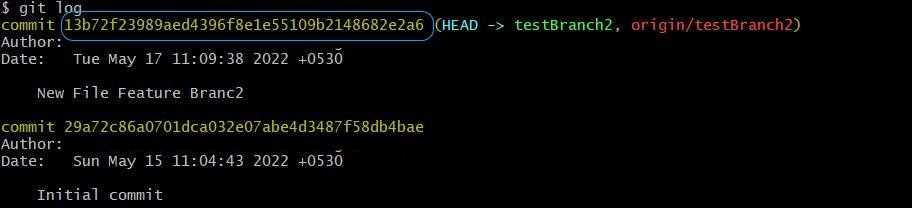 git Rebase Feature Branch2 Commit Log