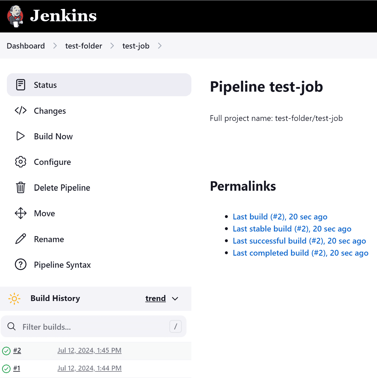 Jenkins job name structure